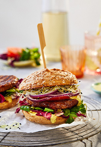 Fitness-Burger mit veganem Best Burger Fitness-Burger mit veganem Best Burger