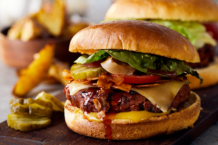 Rauchbier Burger mit endori veggie burger Rauchbier Burger mit endori veggie burger