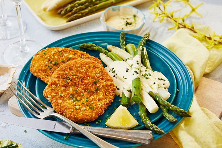 endori veggie schnitzel Spargel Kartoffel Rezept endori veggie schnitzel Spargel Kartoffel Rezept