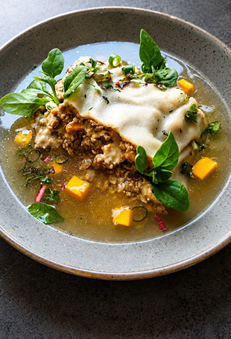 Dumpling Lasagne mit endori Hack Dumpling Lasagne mit endori Hack